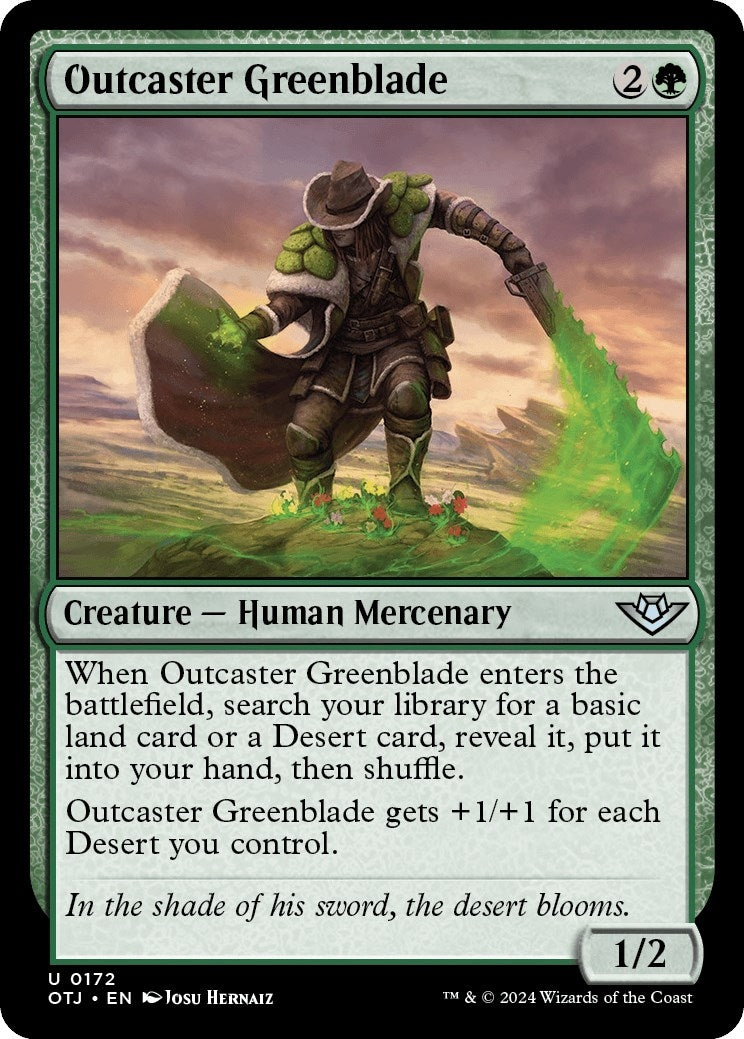 Image for Outcaster Greenblade (172) - Magic: The Gathering
