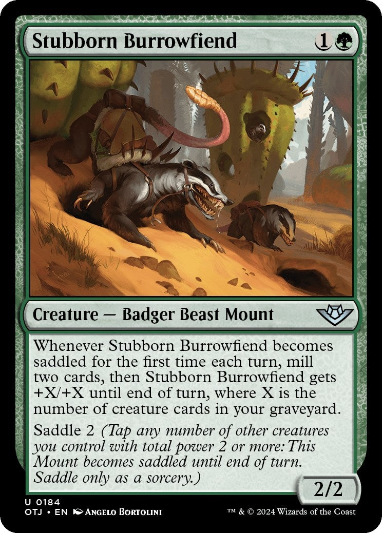 Image for Stubborn Burrowfiend (184) - Magic: The Gathering