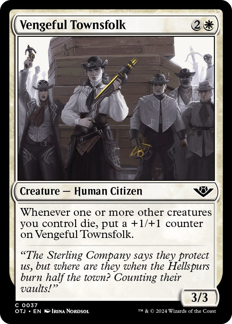 Image for Vengeful Townsfolk (37) - Magic: The Gathering