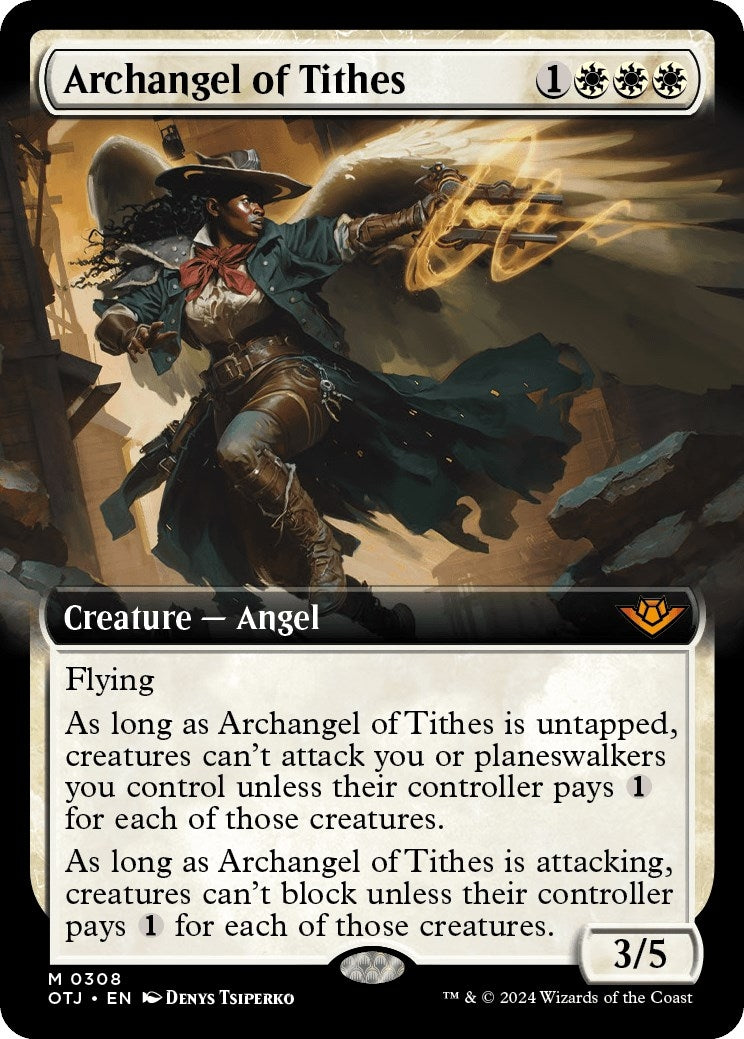 Image for Archangel of Tithes (Extended Art) (308) (OTJ) - Magic: The Gathering
