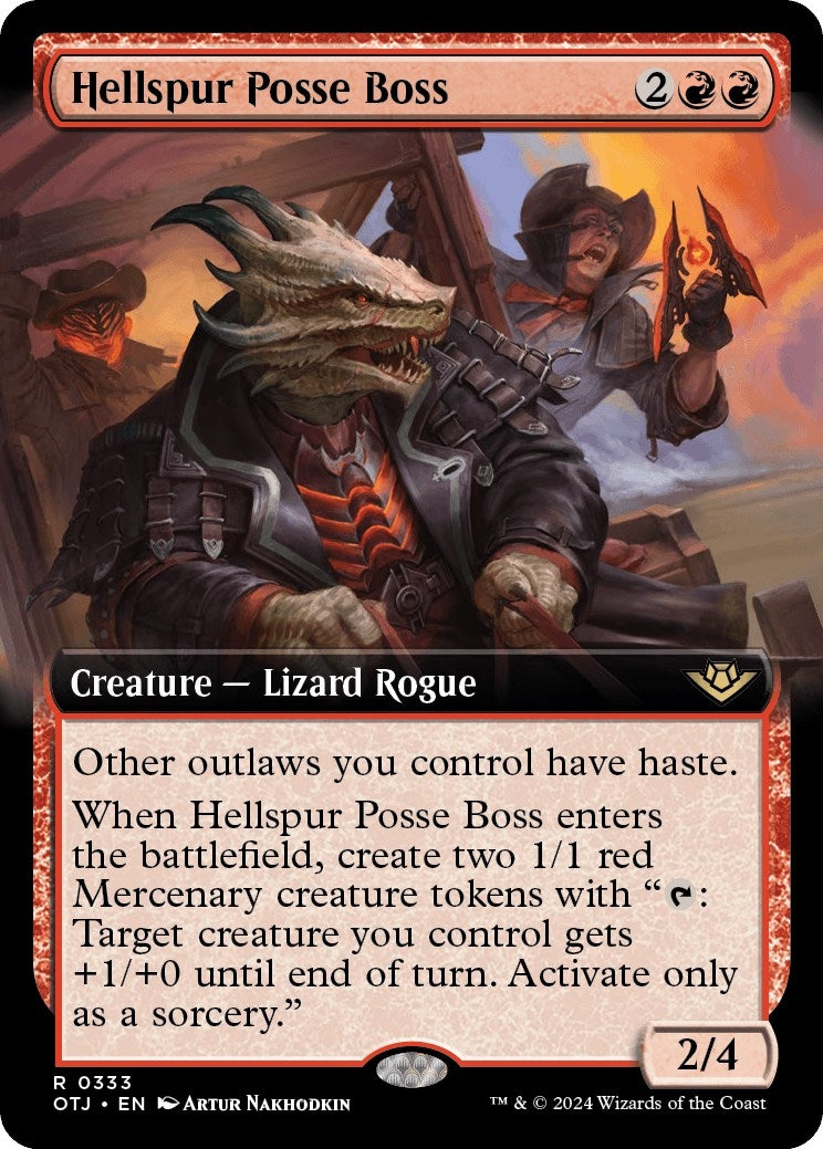 Image for Hellspur Posse Boss (Extended Art) (333) - Magic: The Gathering