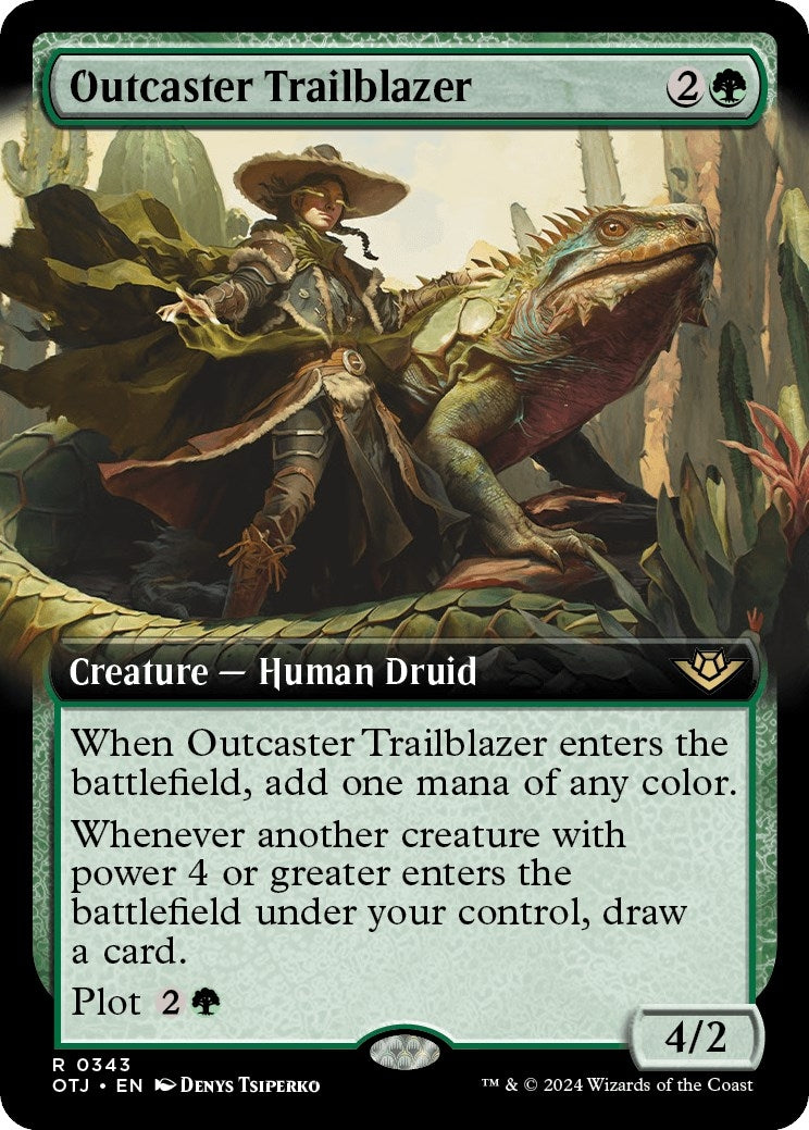 Image for Outcaster Trailblazer (Extended Art) (343) - Magic: The Gathering