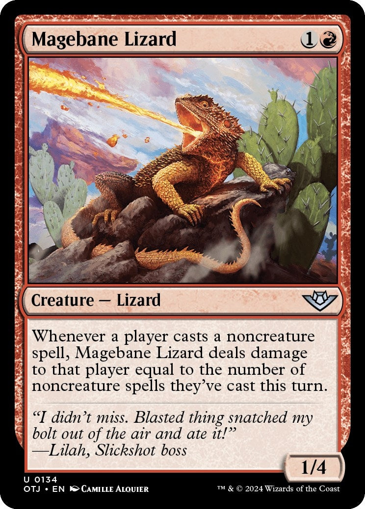Image for Magebane Lizard (134) - Magic: The Gathering
