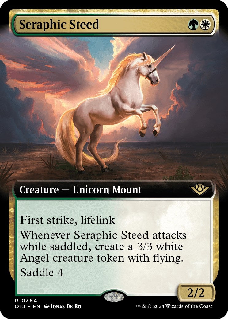 Image for Seraphic Steed (Extended Art) (364) - Magic: The Gathering