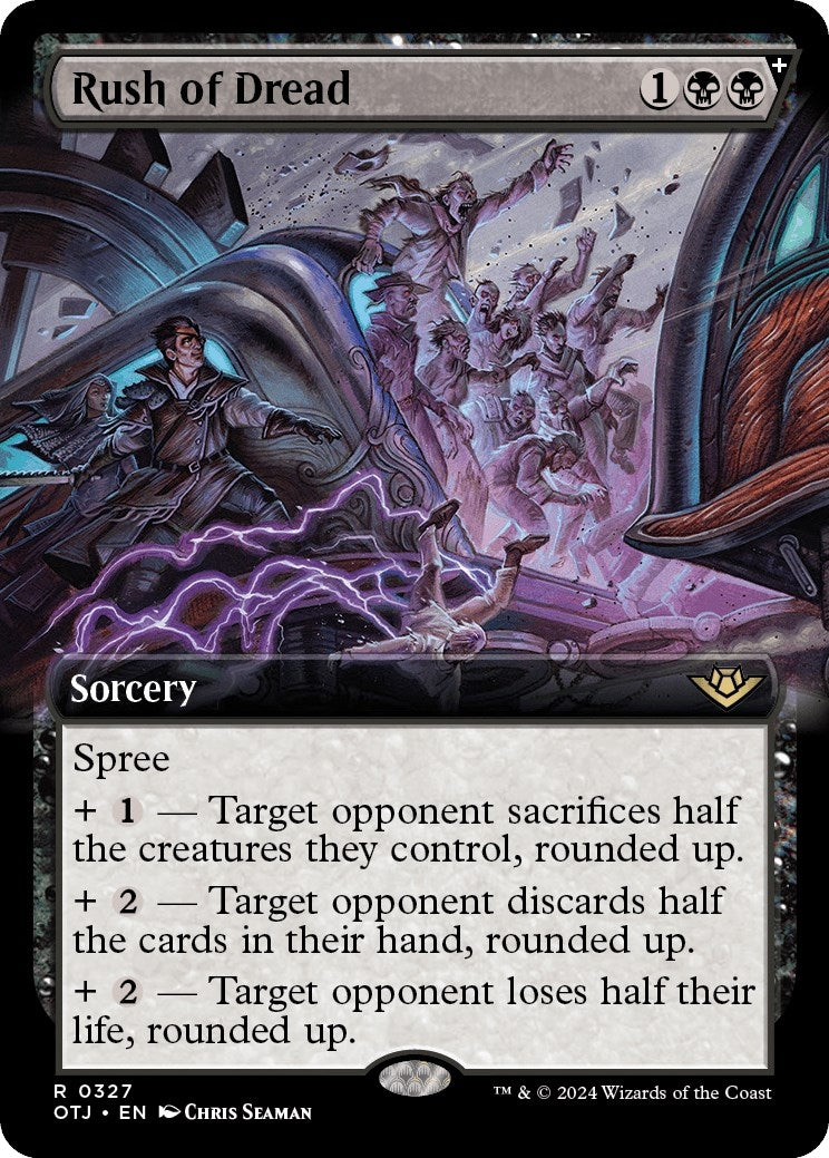 Image for Rush of Dread (Extended Art) (327) - Magic: The Gathering
