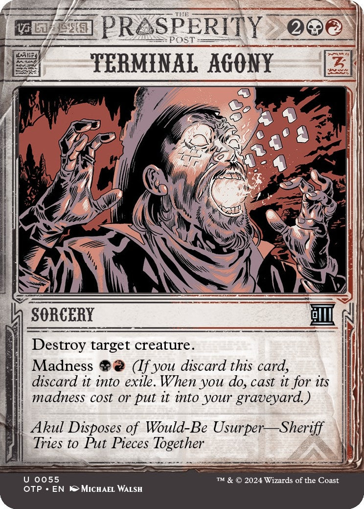 Image for Terminal Agony (55) - Magic: The Gathering