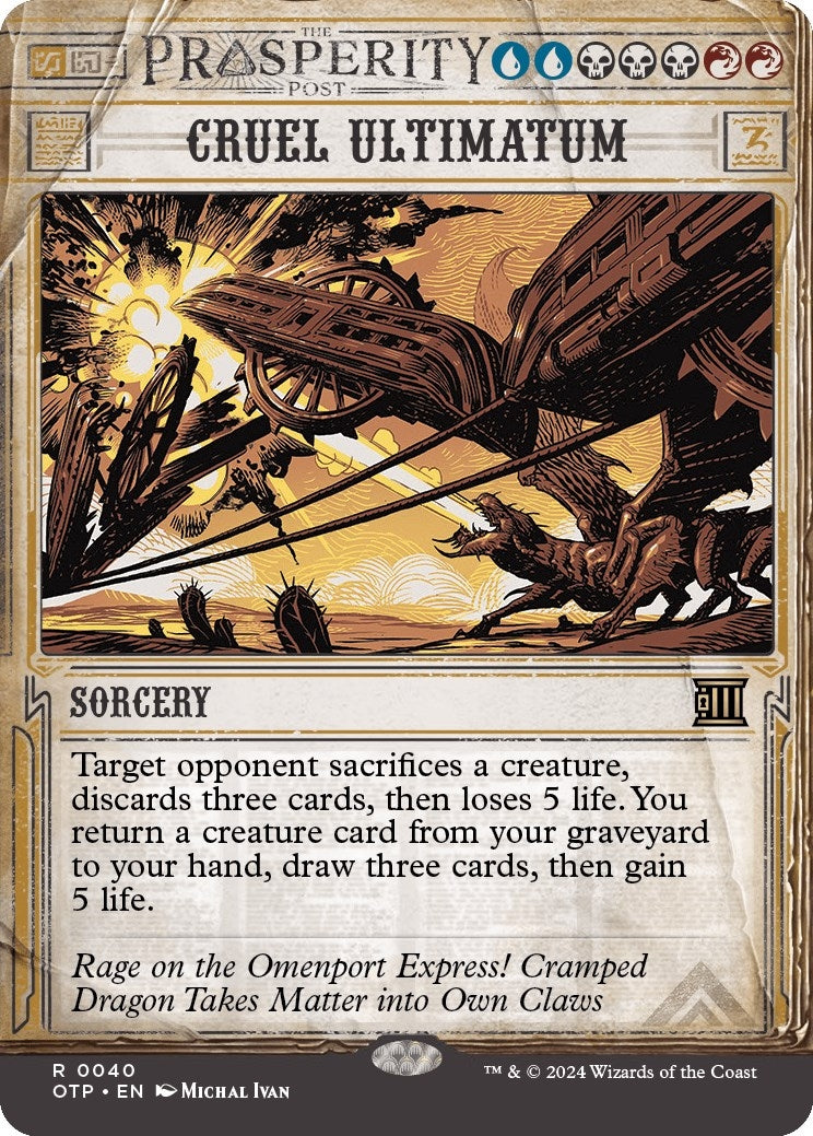 Image for Cruel Ultimatum (40) - Magic: The Gathering