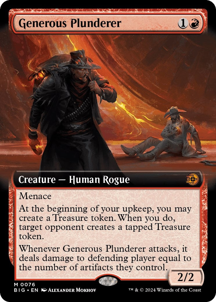 Image for Generous Plunderer (Extended Art) (76) - Magic: The Gathering