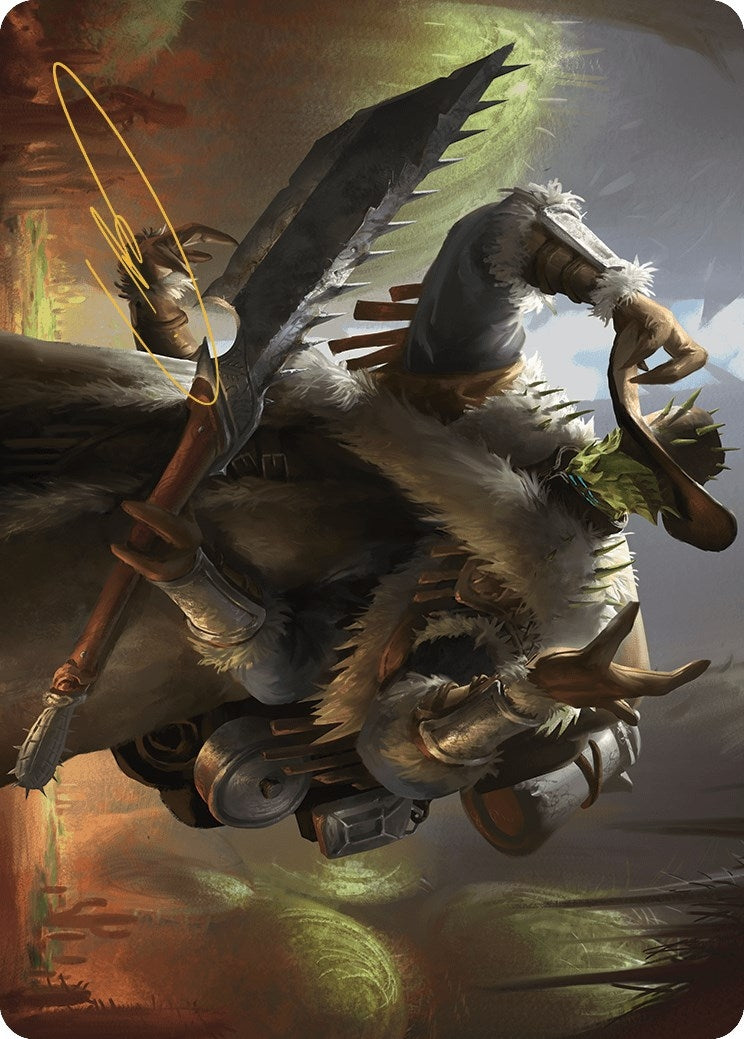Image for Hardbristle Bandit Art Card (Gold-Stamped Signature) (13) - Magic: The Gathering