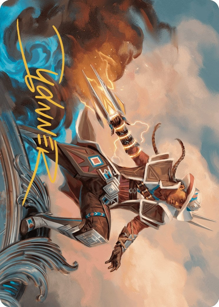 Image for Annie Flash, the Veteran Art Card (Gold-Stamped Signature) (17) (ASOTJ) - Magic: The Gathering
