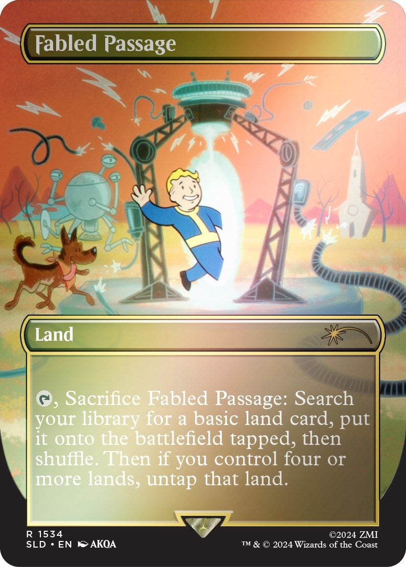 Image for Fabled Passage (1534) (Rainbow Foil) (1534) - Magic: The Gathering