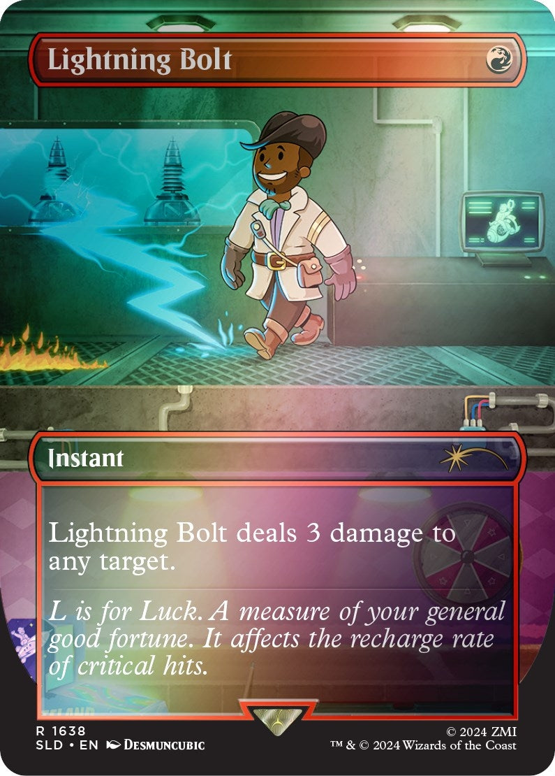 Image for Lightning Bolt (1638) (Rainbow Foil) (1638) - Magic: The Gathering
