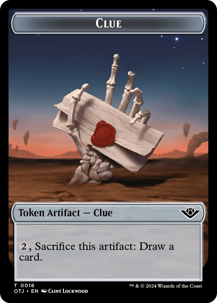 Image for Clue // Plot Double-Sided Token (16 // 20) - Magic: The Gathering