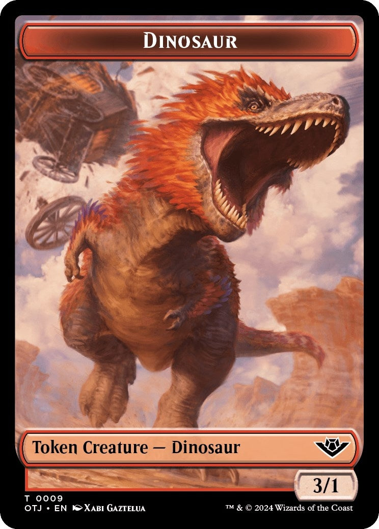 Image for Dinosaur // Plot Double-Sided Token (9 // 20) - Magic: The Gathering