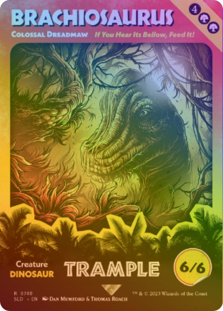 Image for Brachiosaurus - Colossal Dreadmaw (Rainbow Foil) (740) - Magic: The Gathering