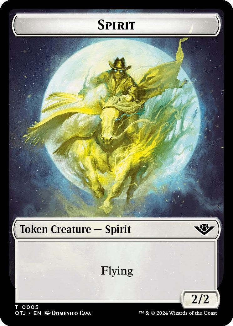 Image for Spirit // Plot Double-Sided Token (5 // 20) - Magic: The Gathering