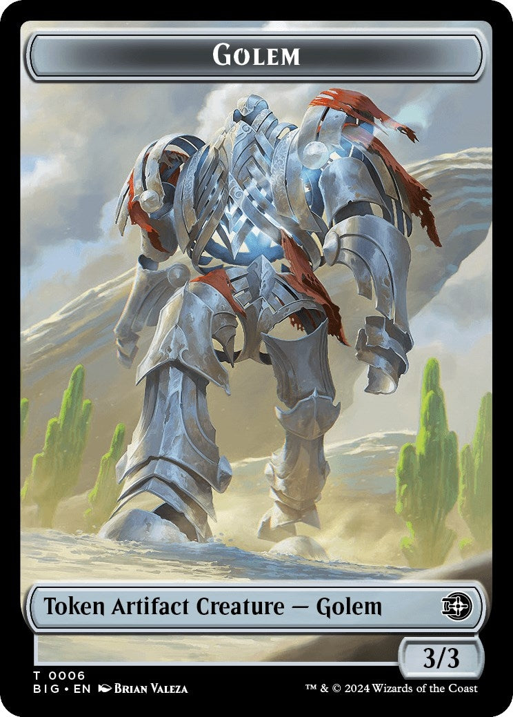 Image for Golem // Plot Double-Sided Token (6 // 20) - Magic: The Gathering