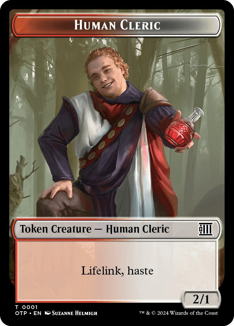 Image for Human Cleric Token (1) - Magic: The Gathering