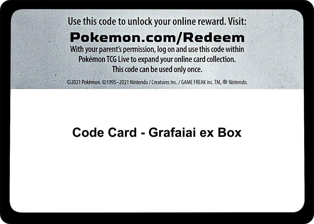 Image for Code Card - Grafaiai ex Box (MCAP) - Pokemon