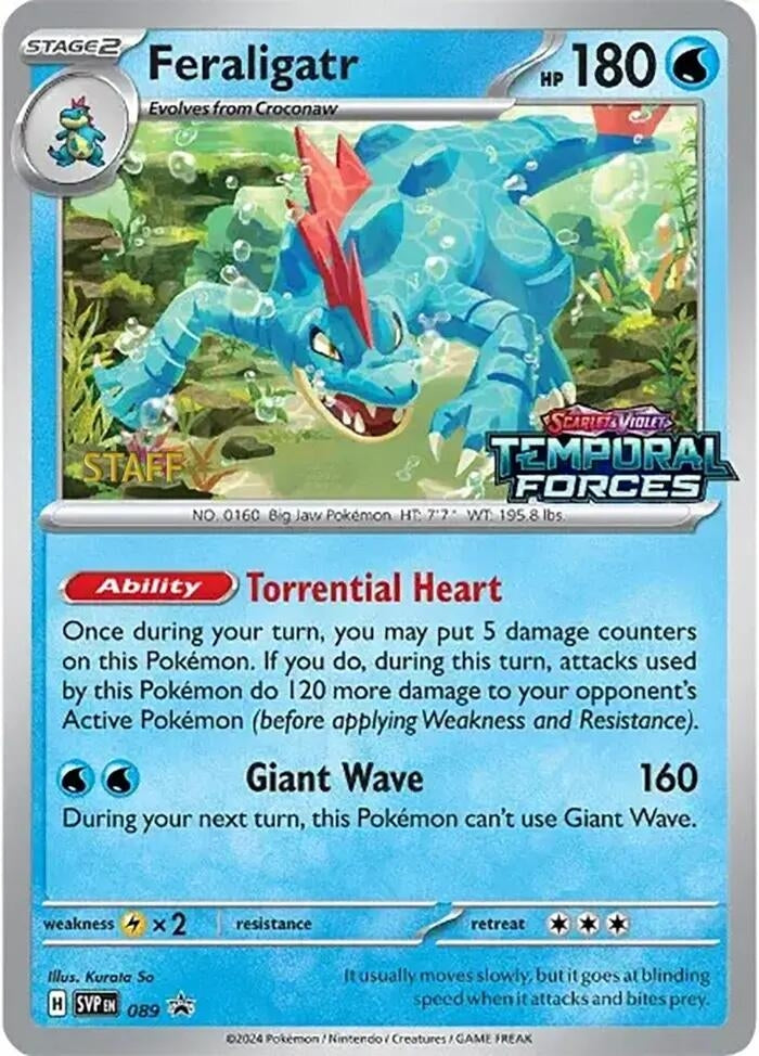 Image for Feraligatr - 089 (Prerelease) [Staff] (089) (SVP) - Pokemon