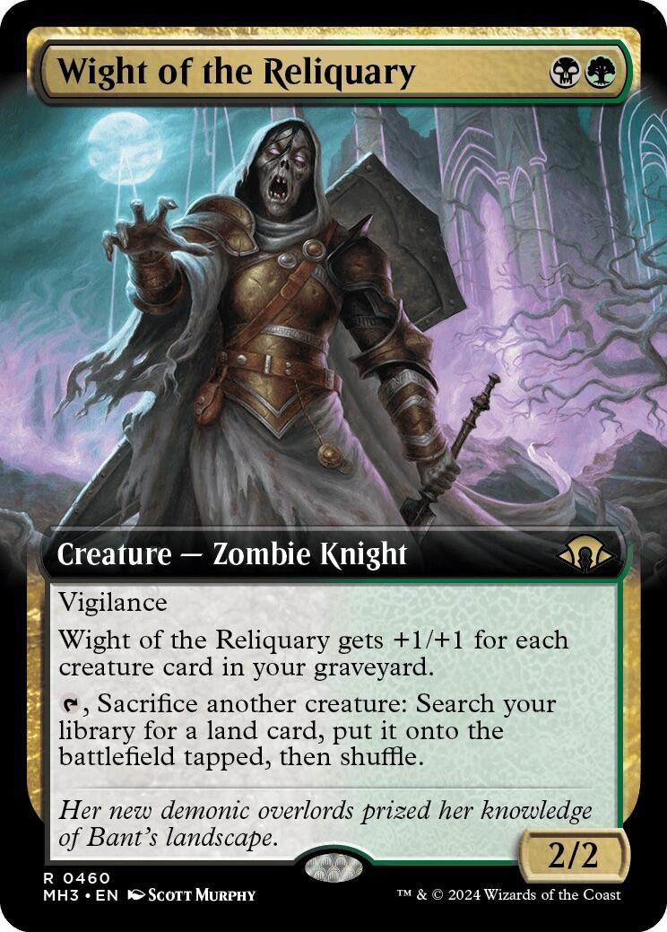 Image for Wight of the Reliquary (Extended Art) (460) - Magic: The Gathering
