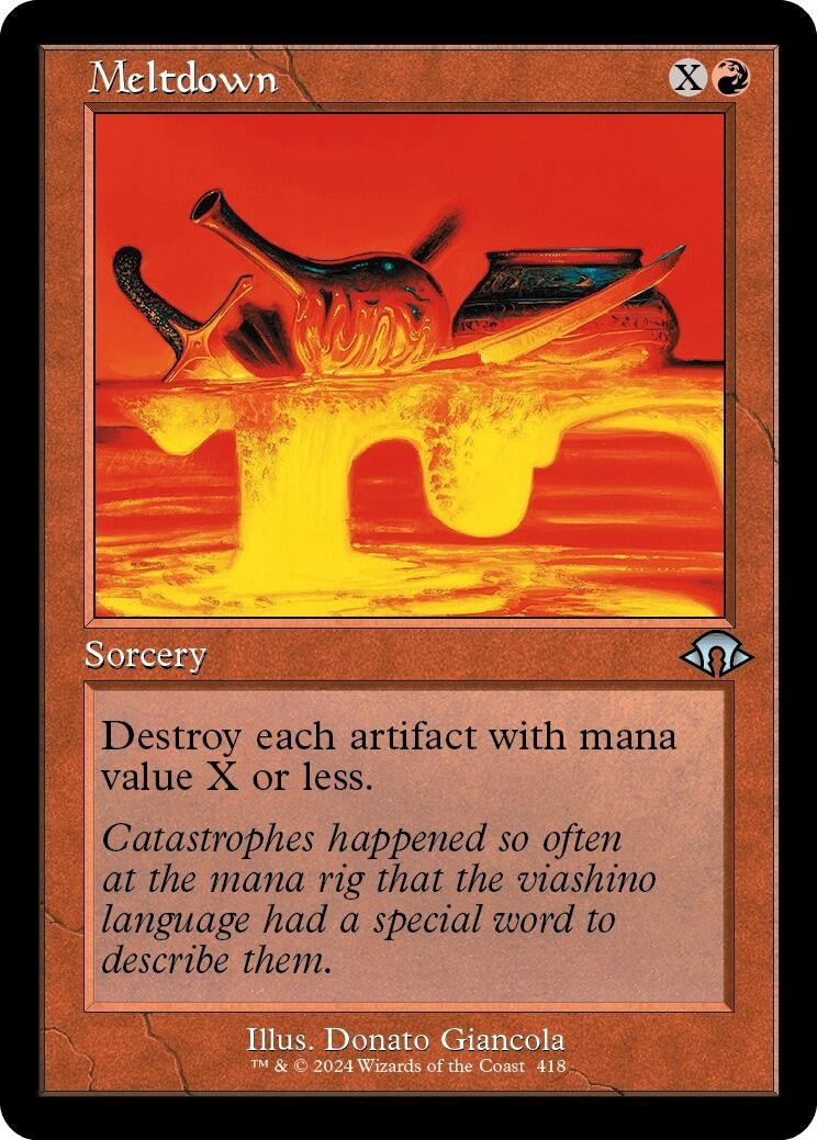 Image for Meltdown (Retro Frame) (418) - Magic: The Gathering