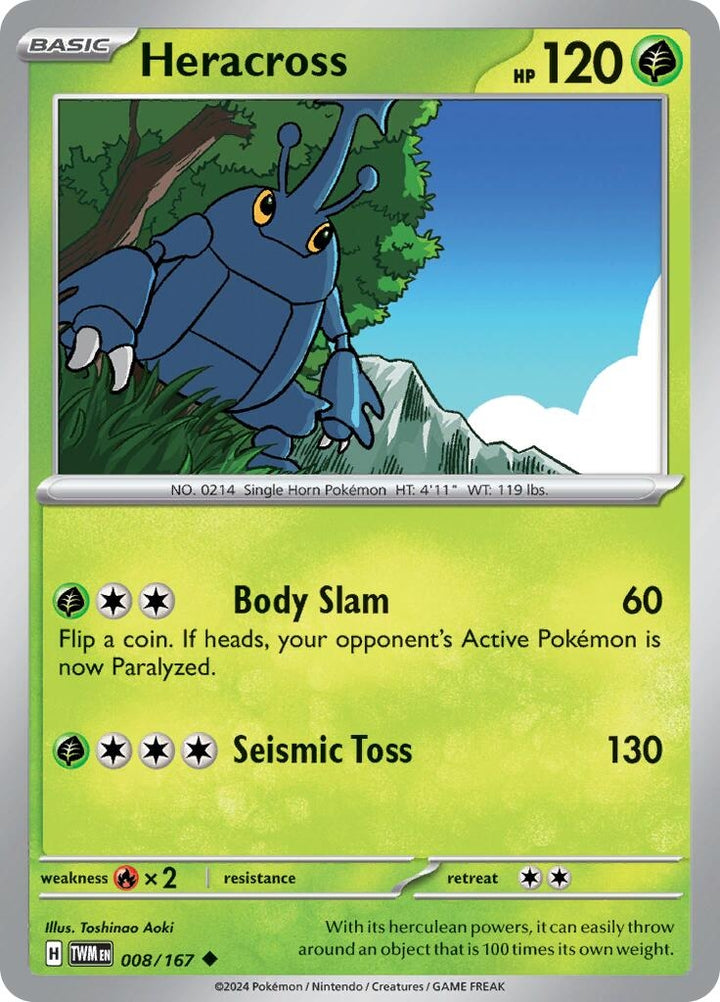 Image for Heracross (008/167) (TWM) - Pokemon