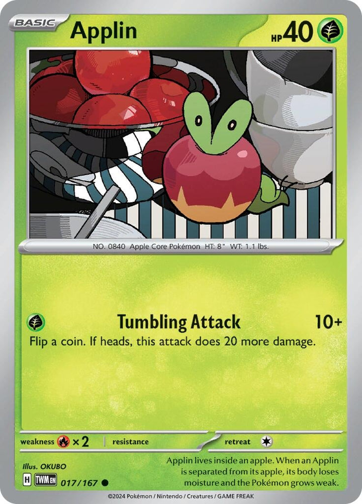 Image for Applin (017/167) (TWM) - Pokemon