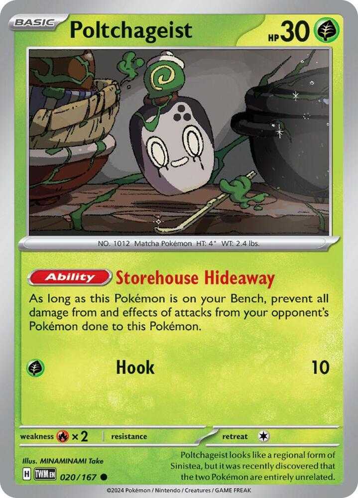 Image for Poltchageist (020/167) (TWM) - Pokemon