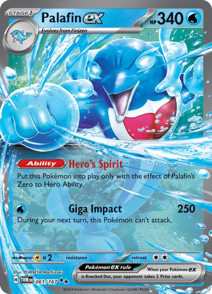 Image for Palafin ex (061/167) (TWM) - Pokemon