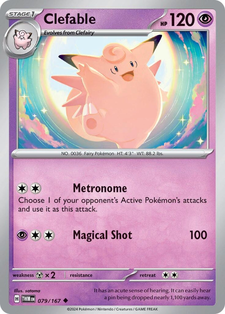 Image for Clefable (079/167) (TWM) - Pokemon