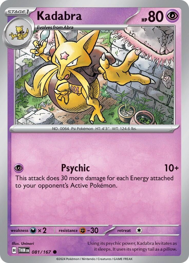 Image for Kadabra (081/167) (TWM) - Pokemon