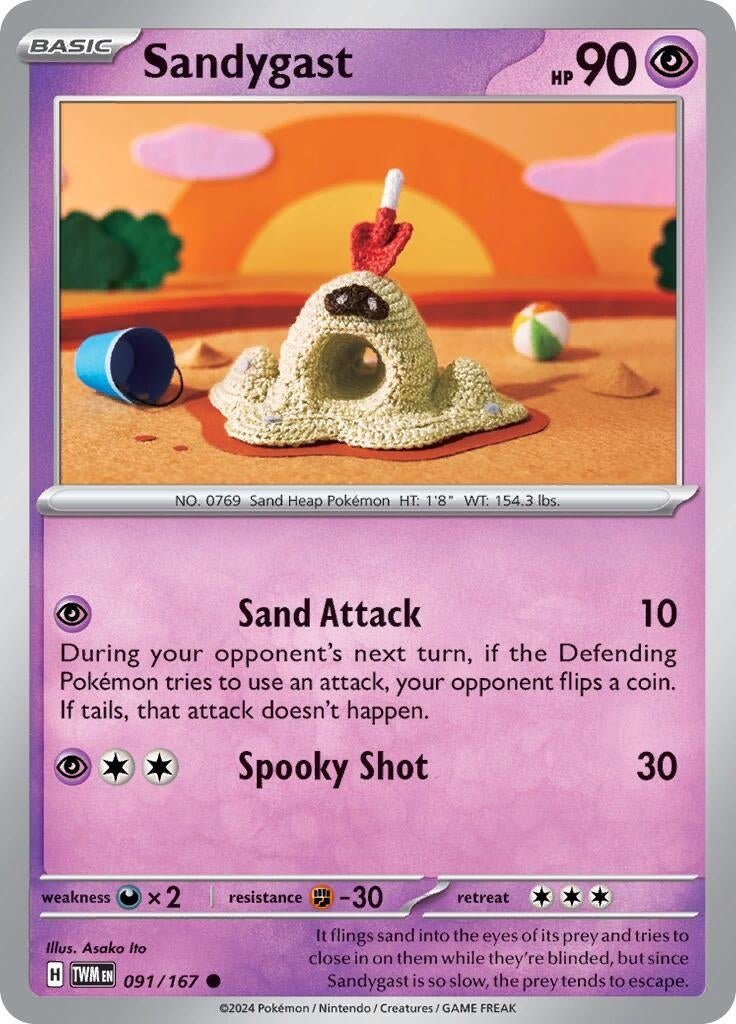 Image for Sandygast (091/167) (TWM) - Pokemon