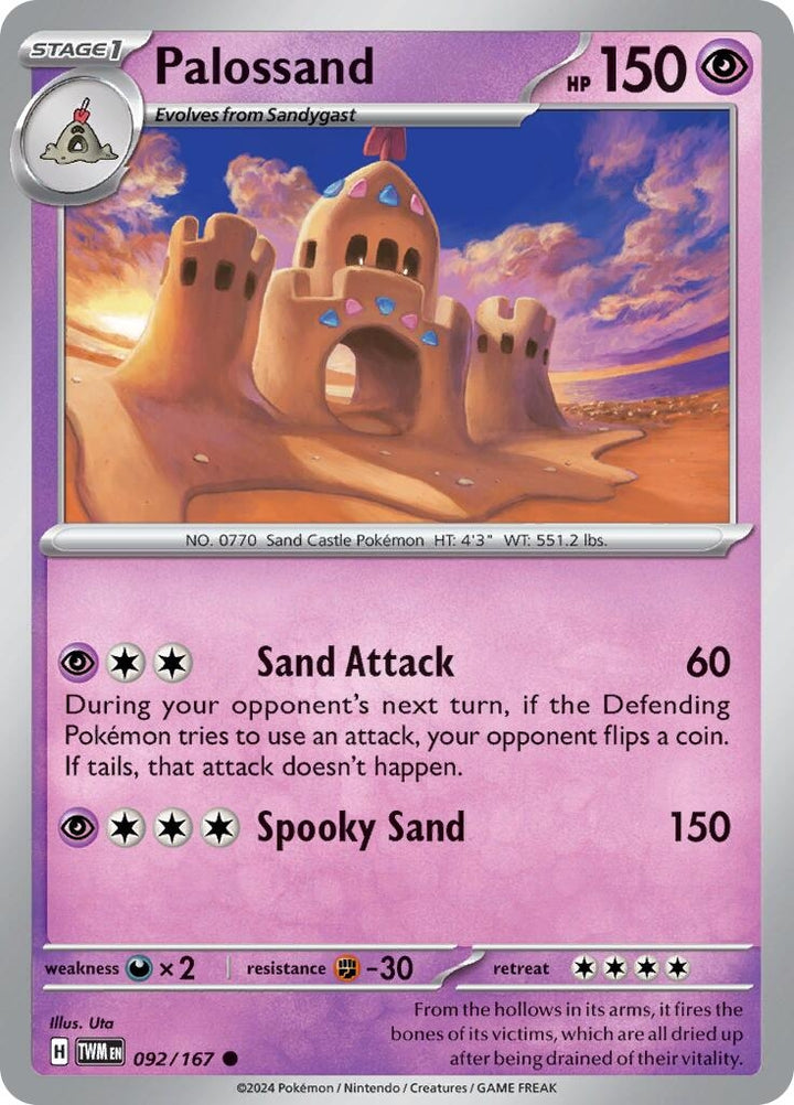 Image for Palossand (092/167) (TWM) - Pokemon