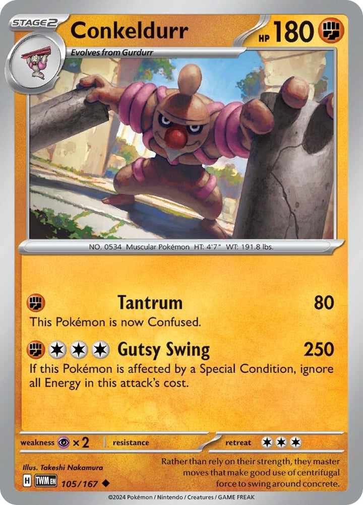 Image for Conkeldurr (105/167) (TWM) - Pokemon