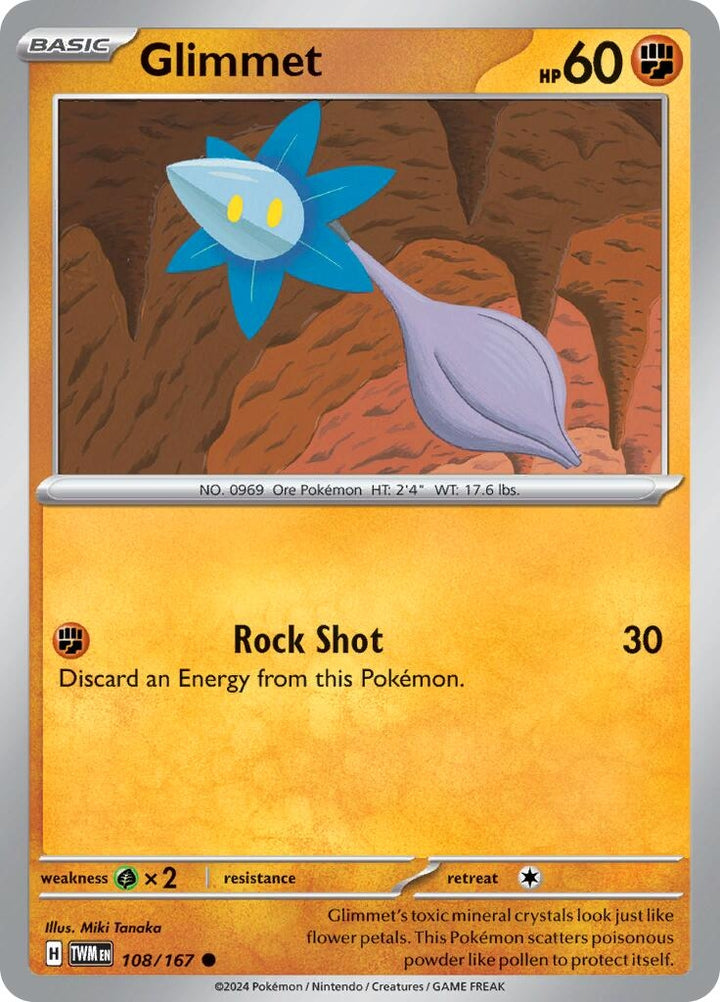Image for Glimmet (108/167) (TWM) - Pokemon