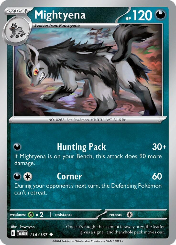 Image for Mightyena (114/167) (TWM) - Pokemon