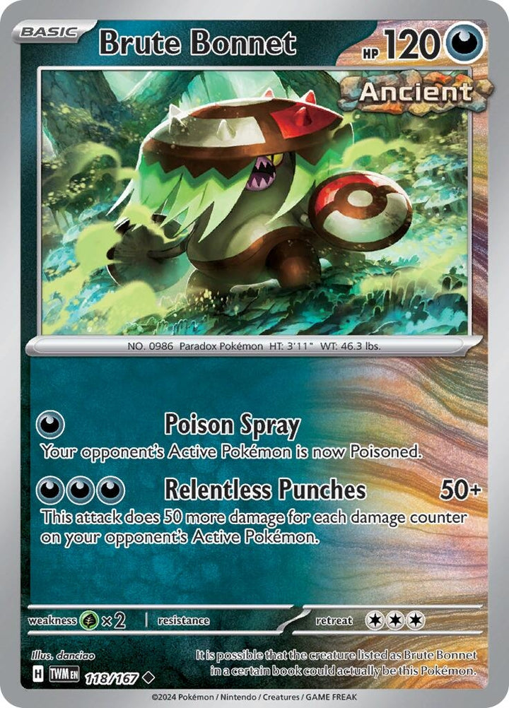 Image for Brute Bonnet (118/167) (TWM) - Pokemon