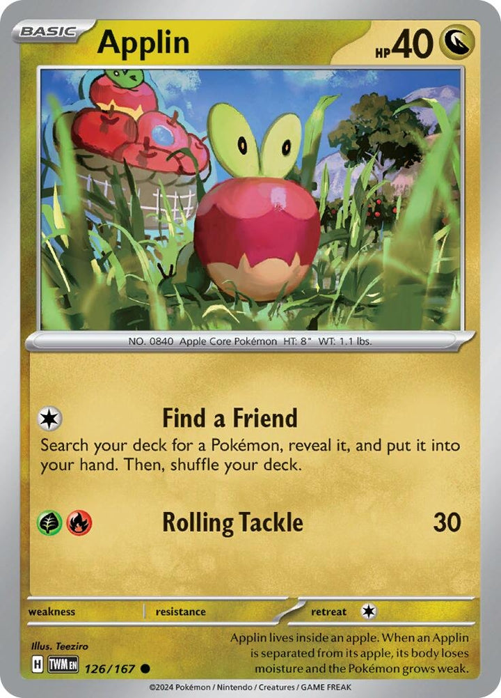 Image for Applin (126/167) (TWM) - Pokemon
