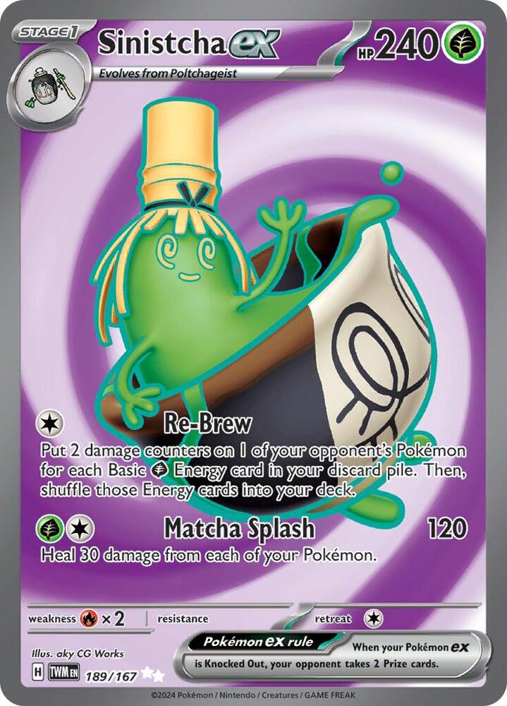 Image for Sinistcha ex (189/167) (TWM) - Pokemon