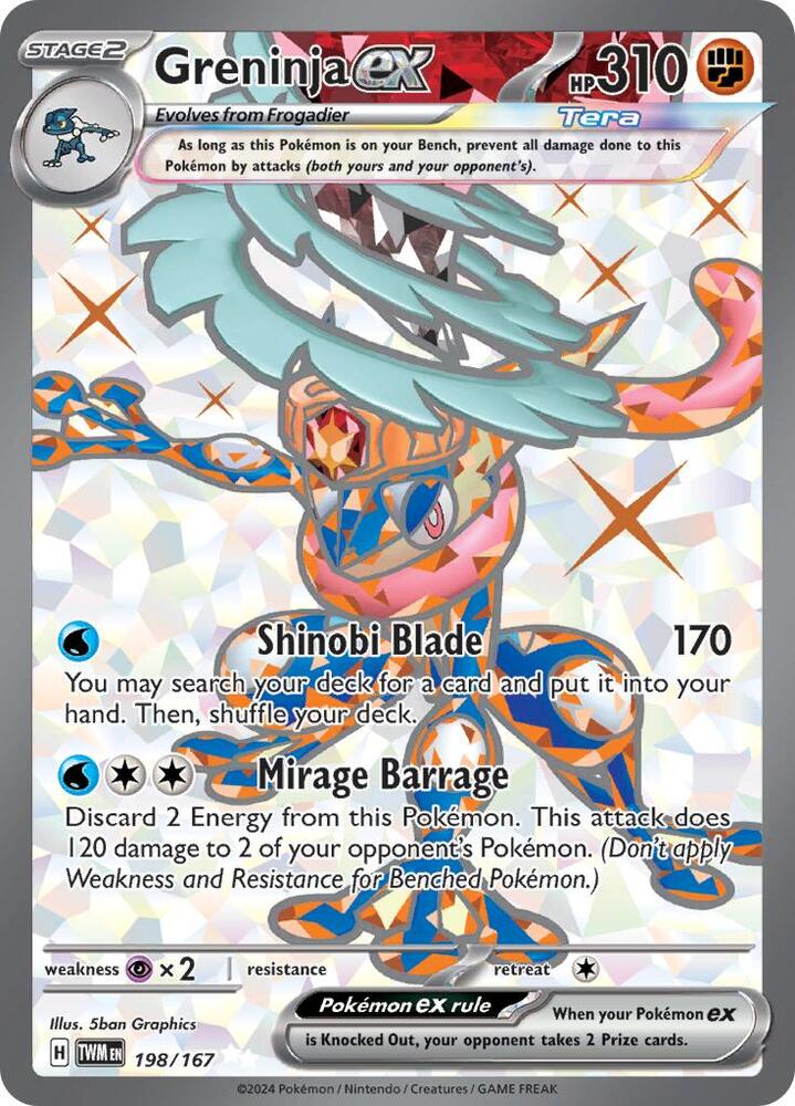 Image for Greninja ex (198/167) (TWM) - Pokemon