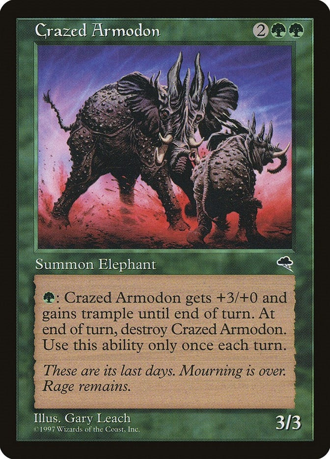 Image for Crazed Armodon (220) - Magic: The Gathering