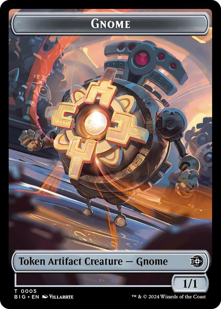 Image for Gnome // Plot Double-Sided Token (5 // 20) - Magic: The Gathering