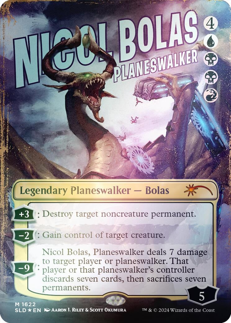 Image for Nicol Bolas, Planeswalker (Rainbow Foil) (1622) - Magic: The Gathering