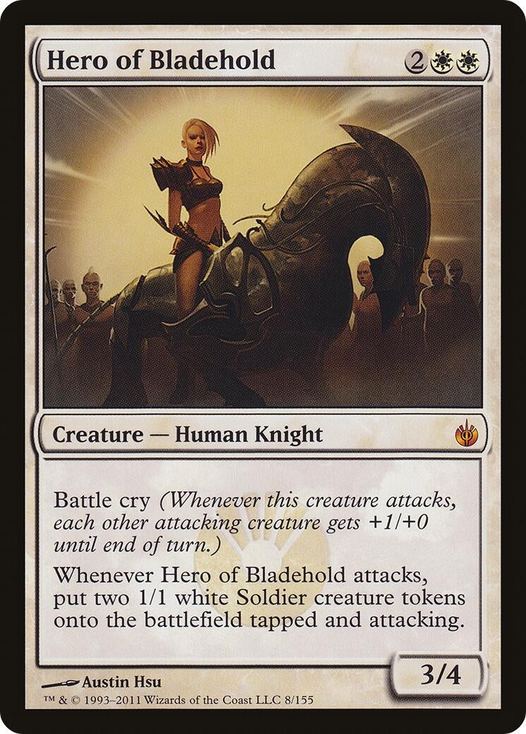 Image for Hero of Bladehold (Mirrodin Besieged) (8) - Magic: The Gathering