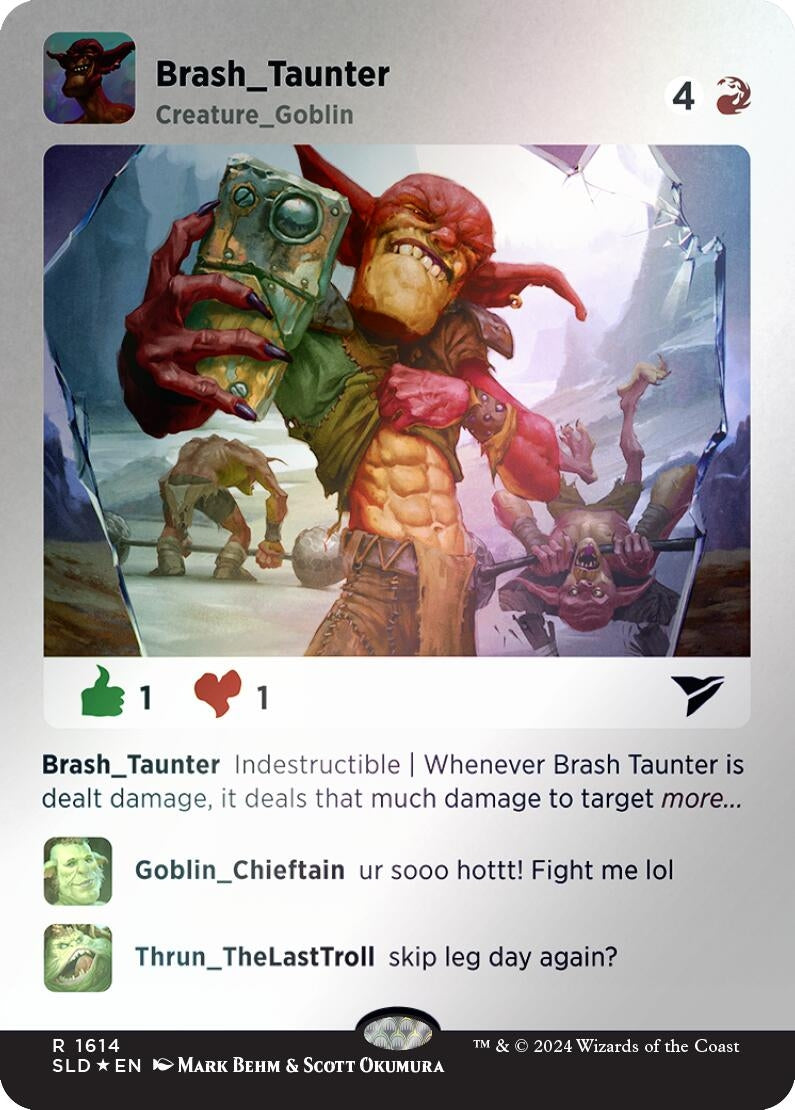 Image for Brash Taunter (Rainbow Foil) (1614) - Magic: The Gathering