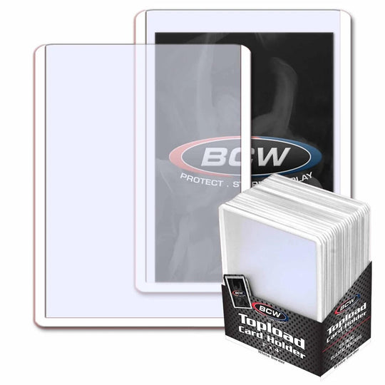 Image for 3" x 4" Topload Card Holder - Standard White Border (25-Count) - Collectible Storage