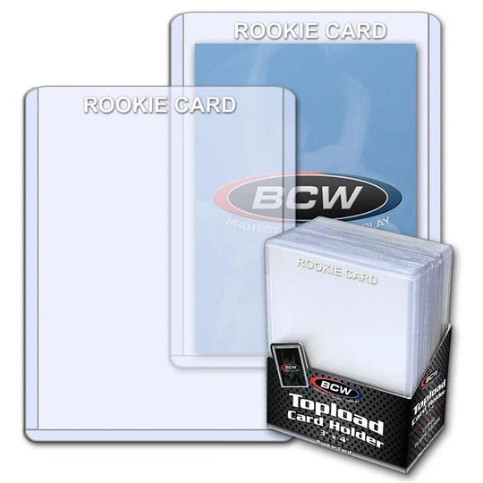 Image for 3" x 4" Topload Card Holder - Standard White Rookie (25-Count) - Collectible Storage