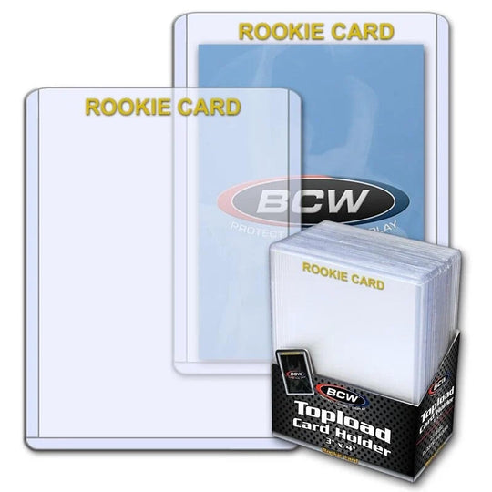 Image for 3" x 4" Topload Card Holder - Standard Gold Rookie (25-Count) - Collectible Storage