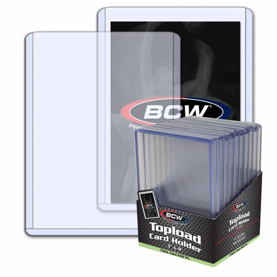 Image for 3" x 4" Thick Card Topload Holder - 240pt. (10-Count) - Collectible Storage